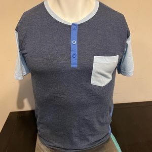 Mens. New. Short sleeve Henley